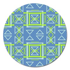 Abstract pattern geometric backgrounds   Magnet 5  (Round)