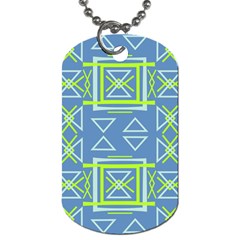 Abstract pattern geometric backgrounds   Dog Tag (One Side)