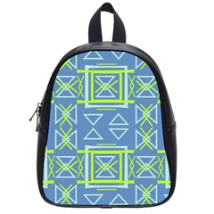 Abstract pattern geometric backgrounds   School Bag (Small)