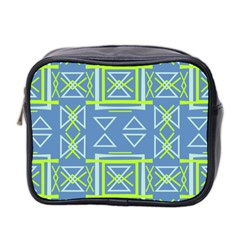 Abstract pattern geometric backgrounds   Mini Toiletries Bag (Two Sides)