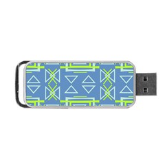 Abstract pattern geometric backgrounds   Portable USB Flash (One Side)