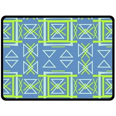 Abstract pattern geometric backgrounds   Double Sided Fleece Blanket (Large) 