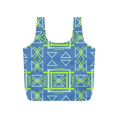 Abstract pattern geometric backgrounds   Full Print Recycle Bag (S)