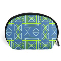 Abstract pattern geometric backgrounds   Accessory Pouch (Large)