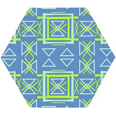 Abstract pattern geometric backgrounds   Wooden Puzzle Hexagon