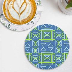 Abstract pattern geometric backgrounds   UV Print Round Tile Coaster