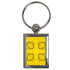 Abstract Pattern Geometric Backgrounds   Key Chain (rectangle) by Eskimos