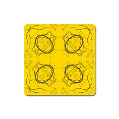 Abstract Pattern Geometric Backgrounds   Square Magnet by Eskimos