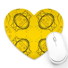 Abstract Pattern Geometric Backgrounds   Heart Mousepads by Eskimos