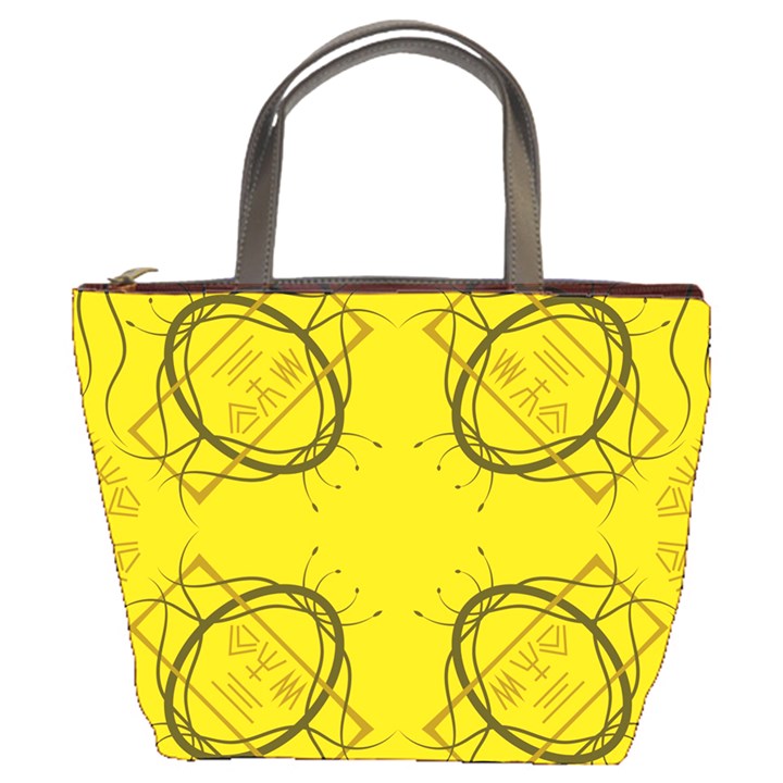 Abstract pattern geometric backgrounds   Bucket Bag