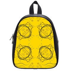 Abstract Pattern Geometric Backgrounds   School Bag (small) by Eskimos