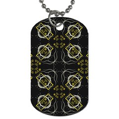 Abstract Pattern Geometric Backgrounds   Dog Tag (two Sides) by Eskimos