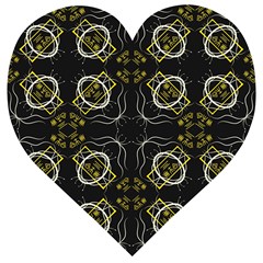 Abstract Pattern Geometric Backgrounds   Wooden Puzzle Heart by Eskimos