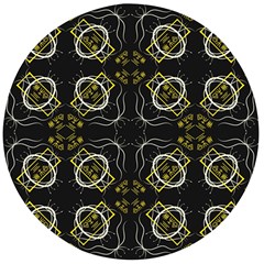 Abstract Pattern Geometric Backgrounds   Wooden Bottle Opener (round) by Eskimos