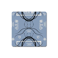 Abstract Pattern Geometric Backgrounds   Square Magnet by Eskimos