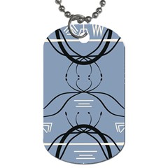 Abstract Pattern Geometric Backgrounds   Dog Tag (one Side) by Eskimos