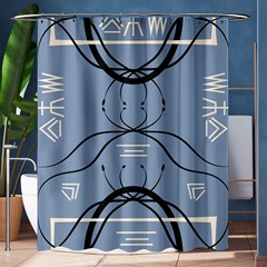 Abstract Pattern Geometric Backgrounds   Shower Curtain 60  X 72  (medium)  by Eskimos