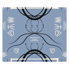 Abstract Pattern Geometric Backgrounds   Double Sided Flano Blanket (small)  by Eskimos