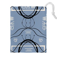 Abstract Pattern Geometric Backgrounds   Drawstring Pouch (4xl) by Eskimos