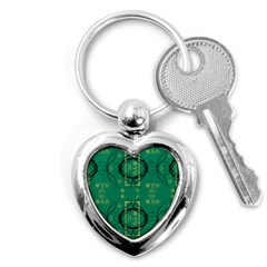 Abstract Pattern Geometric Backgrounds   Key Chain (heart) by Eskimos