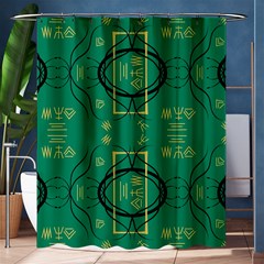 Abstract Pattern Geometric Backgrounds   Shower Curtain 60  X 72  (medium)  by Eskimos