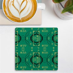 Abstract Pattern Geometric Backgrounds   Uv Print Square Tile Coaster  by Eskimos