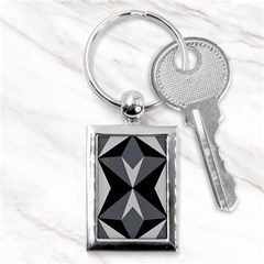 Abstract Pattern Geometric Backgrounds   Key Chain (rectangle) by Eskimos