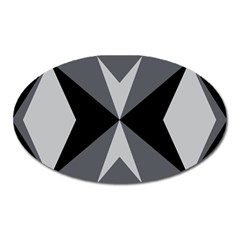 Abstract Pattern Geometric Backgrounds   Oval Magnet by Eskimos