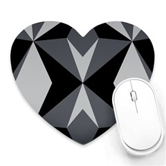 Abstract Pattern Geometric Backgrounds   Heart Mousepads by Eskimos