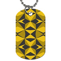 Abstract Pattern Geometric Backgrounds   Dog Tag (two Sides) by Eskimos