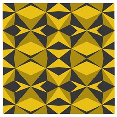 Abstract Pattern Geometric Backgrounds   Wooden Puzzle Square by Eskimos