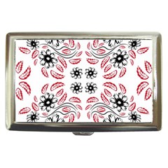 Folk Flowers Print Floral Pattern Ethnic Art Cigarette Money Case by Eskimos