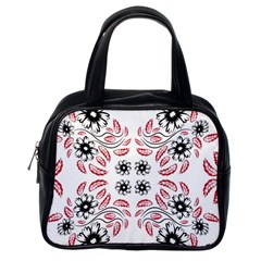 Folk Flowers Print Floral Pattern Ethnic Art Classic Handbag (one Side) by Eskimos