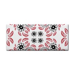 Folk Flowers Print Floral Pattern Ethnic Art Hand Towel by Eskimos