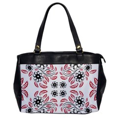 Folk Flowers Print Floral Pattern Ethnic Art Oversize Office Handbag by Eskimos