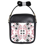 Folk flowers print Floral pattern Ethnic art Girls Sling Bag Front