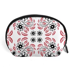 Folk Flowers Print Floral Pattern Ethnic Art Accessory Pouch (large) by Eskimos