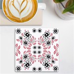 Folk flowers print Floral pattern Ethnic art UV Print Square Tile Coaster  Front