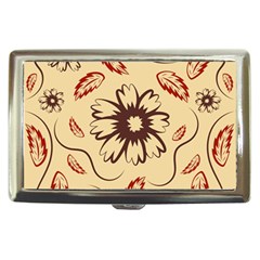 Folk Flowers Print Floral Pattern Ethnic Art Cigarette Money Case by Eskimos