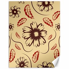 Folk Flowers Print Floral Pattern Ethnic Art Canvas 12  X 16  by Eskimos