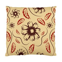 Folk Flowers Print Floral Pattern Ethnic Art Standard Cushion Case (one Side) by Eskimos