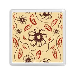 Folk Flowers Print Floral Pattern Ethnic Art Memory Card Reader (square) by Eskimos