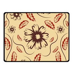 Folk Flowers Print Floral Pattern Ethnic Art Double Sided Fleece Blanket (small)  by Eskimos