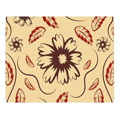 Folk Flowers Print Floral Pattern Ethnic Art Double Sided Flano Blanket (large)  by Eskimos