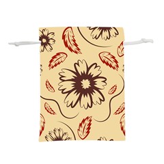 Folk Flowers Print Floral Pattern Ethnic Art Lightweight Drawstring Pouch (s) by Eskimos