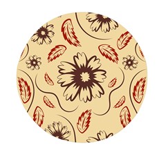 Folk Flowers Print Floral Pattern Ethnic Art Mini Round Pill Box (pack Of 3) by Eskimos