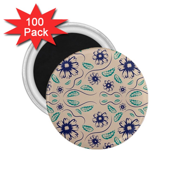 Folk flowers print Floral pattern Ethnic art 2.25  Magnets (100 pack) 