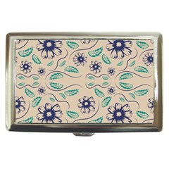 Folk Flowers Print Floral Pattern Ethnic Art Cigarette Money Case