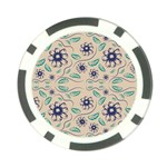 Folk flowers print Floral pattern Ethnic art Poker Chip Card Guard (10 pack) Front