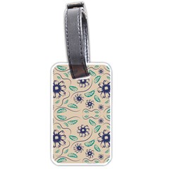 Folk Flowers Print Floral Pattern Ethnic Art Luggage Tag (one Side) by Eskimos